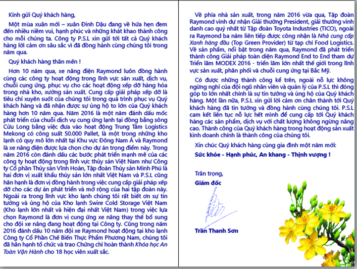 Annual greeting cards - new year 2017 back
